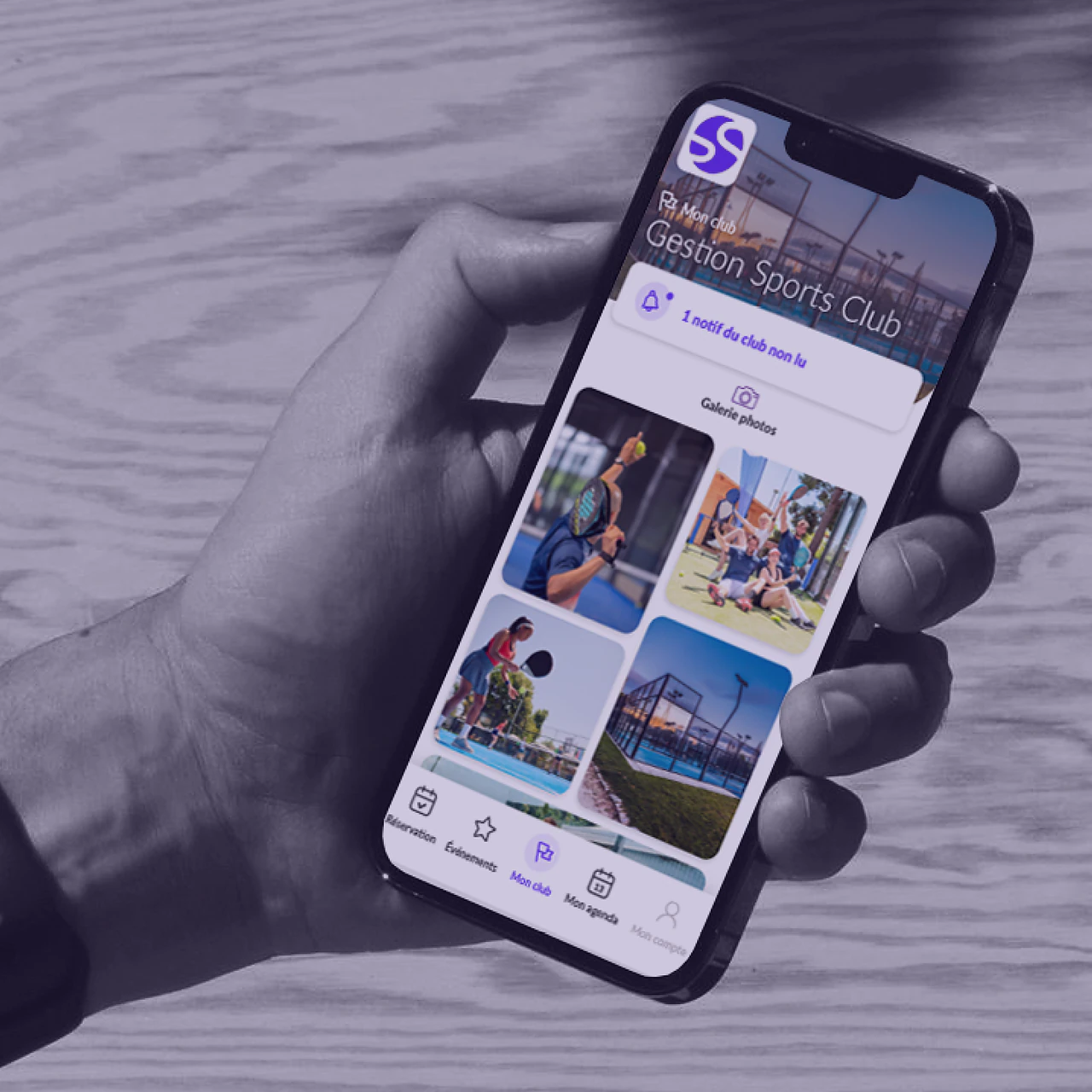 Application mobile GS Manager à la marque du club