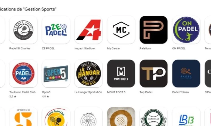 Application en marque blanche pour club de padel
