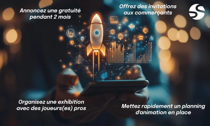 Communauté engagée autour du lancement d'un club de padel
