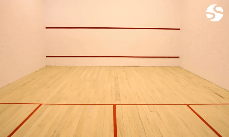 Squash aux Jeux Olympiques Los Angeles 2028 — court entièrement vitré