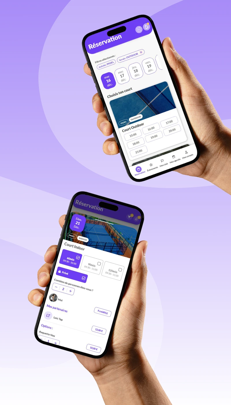 Gestion Sports — logiciel de référence pour clubs de padel, tennis et pickleball