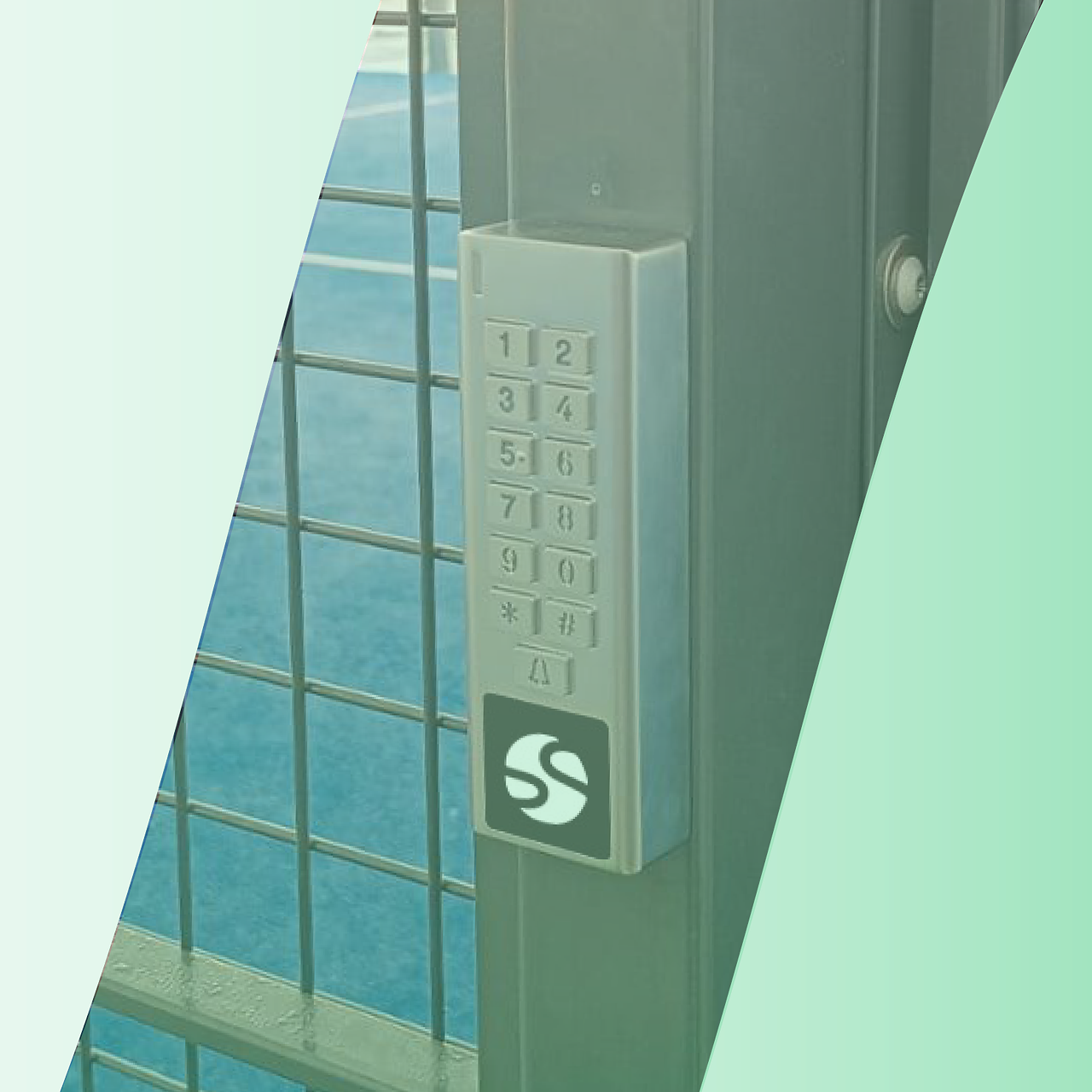 Système d'accès GS Access — code à 4 chiffres pour ouvrir la porte du club