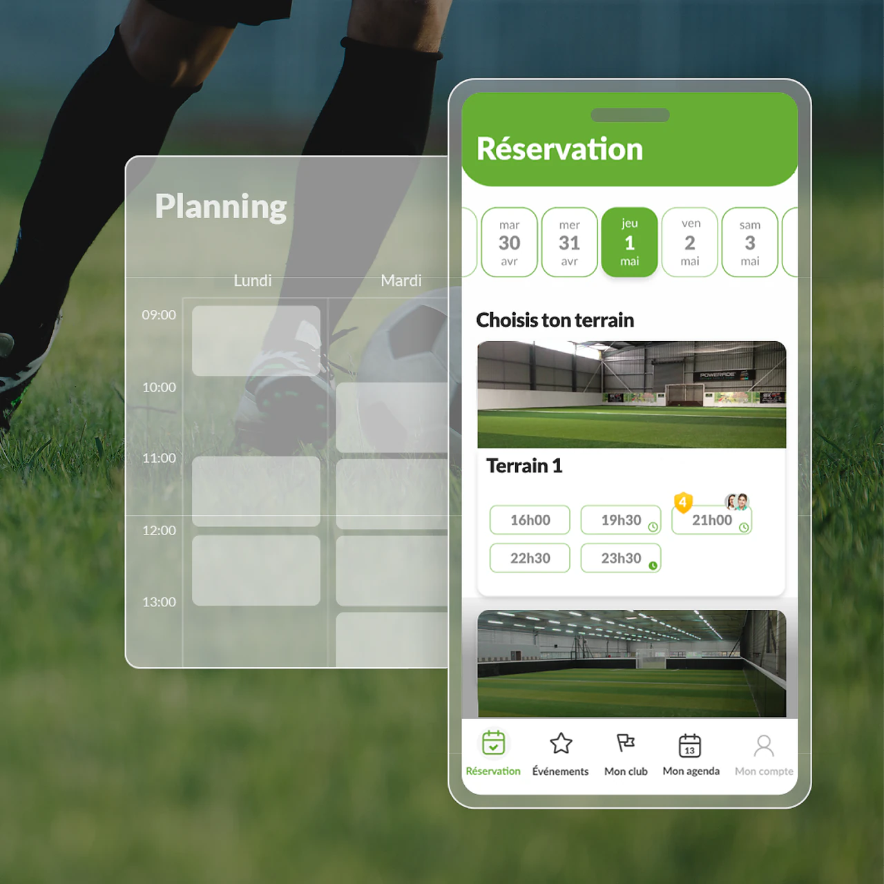 Complexe de foot à 5 Premium équipé Gestion Sports